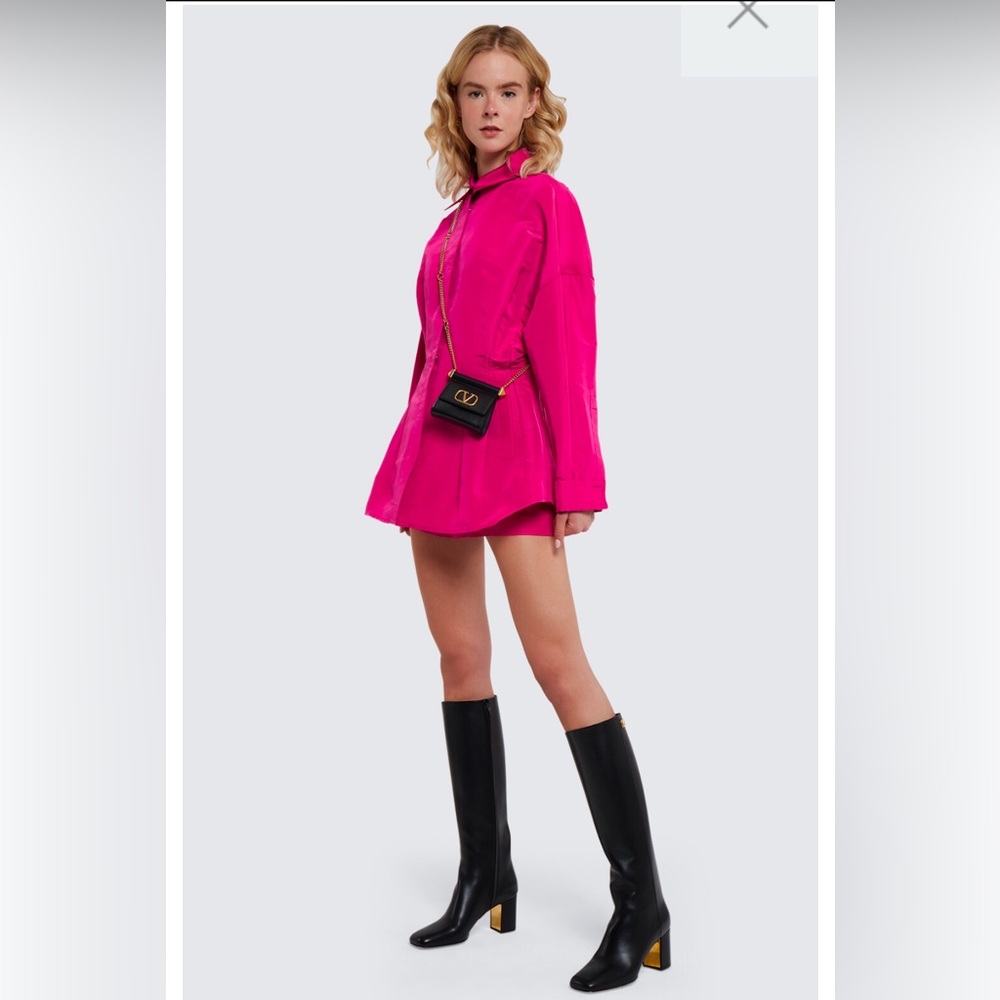 💕Valentino Garavani Golden Walk knee high Boots Black 38.5 8.5